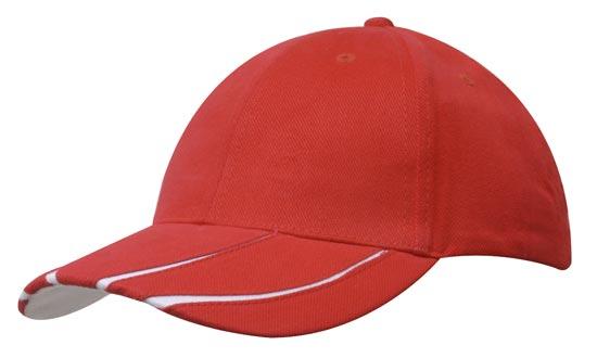 Brushed Heavy Cotton with Laminated Two-Tone Peak 6