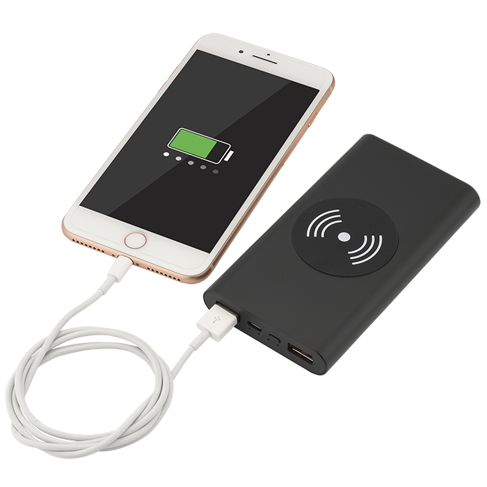 UL Cert Tri-Way Wireless & Power Bank 10,000mAh 21