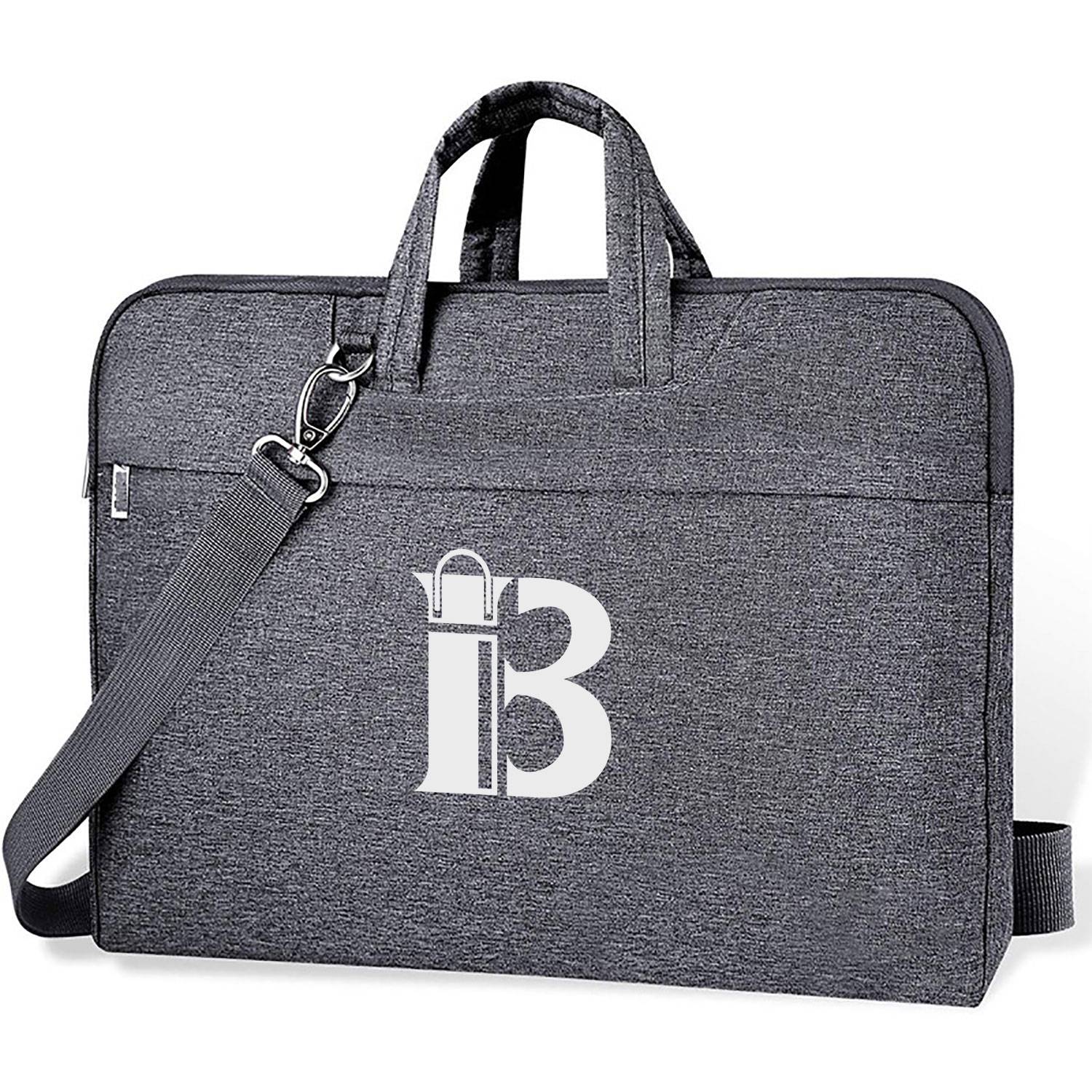 Waterproof Oxford Laptop Shoulder Bag w/ Pockets