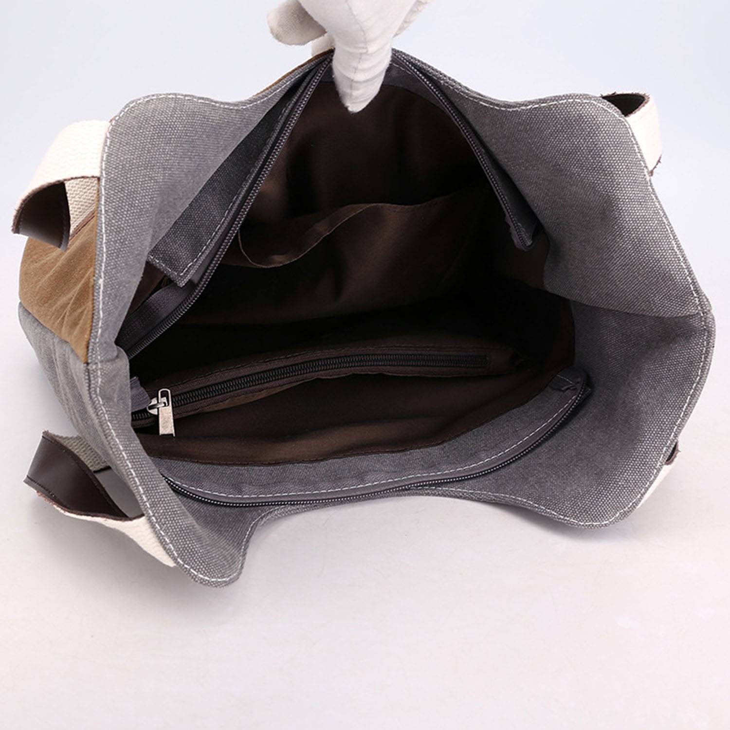Canvas Hobo Tote Bag, custom tote bag with logo imprint 6