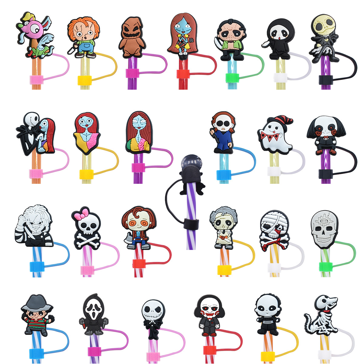 Cute Halloween Straw Toppers – 10mm Fit 4