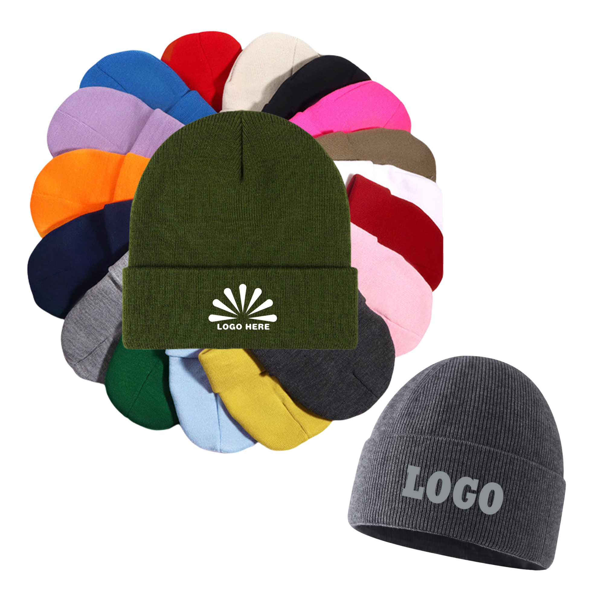Beanie Knit Winter Hats for Men Women 2
