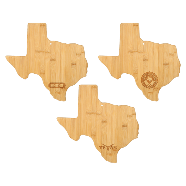 U.S. State Shaped Bamboo Cutting and Serving Boards 91
