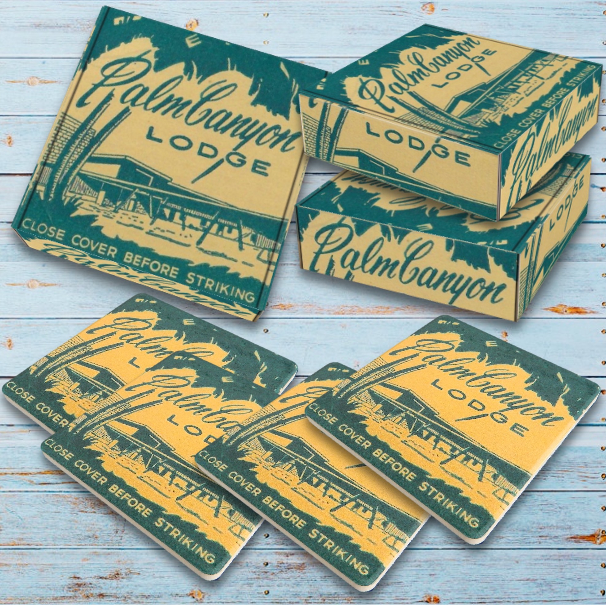 Any 4 Coasters in Printed Custom Corrugated Box 7
