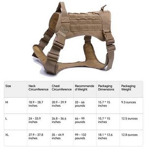 Dog Outdoor Tactical Training Harness 3
