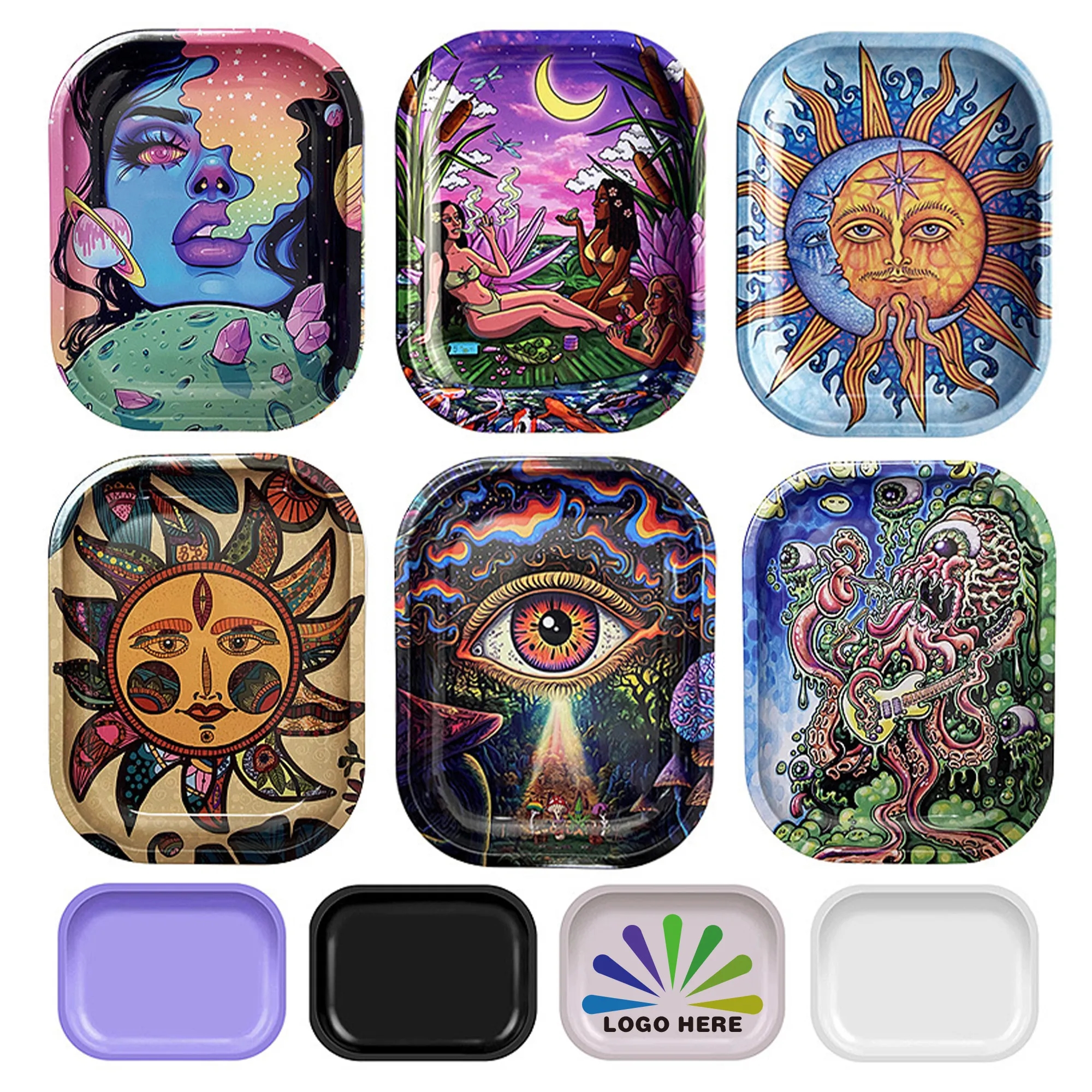 Full Color Custom Rolling Tray 2