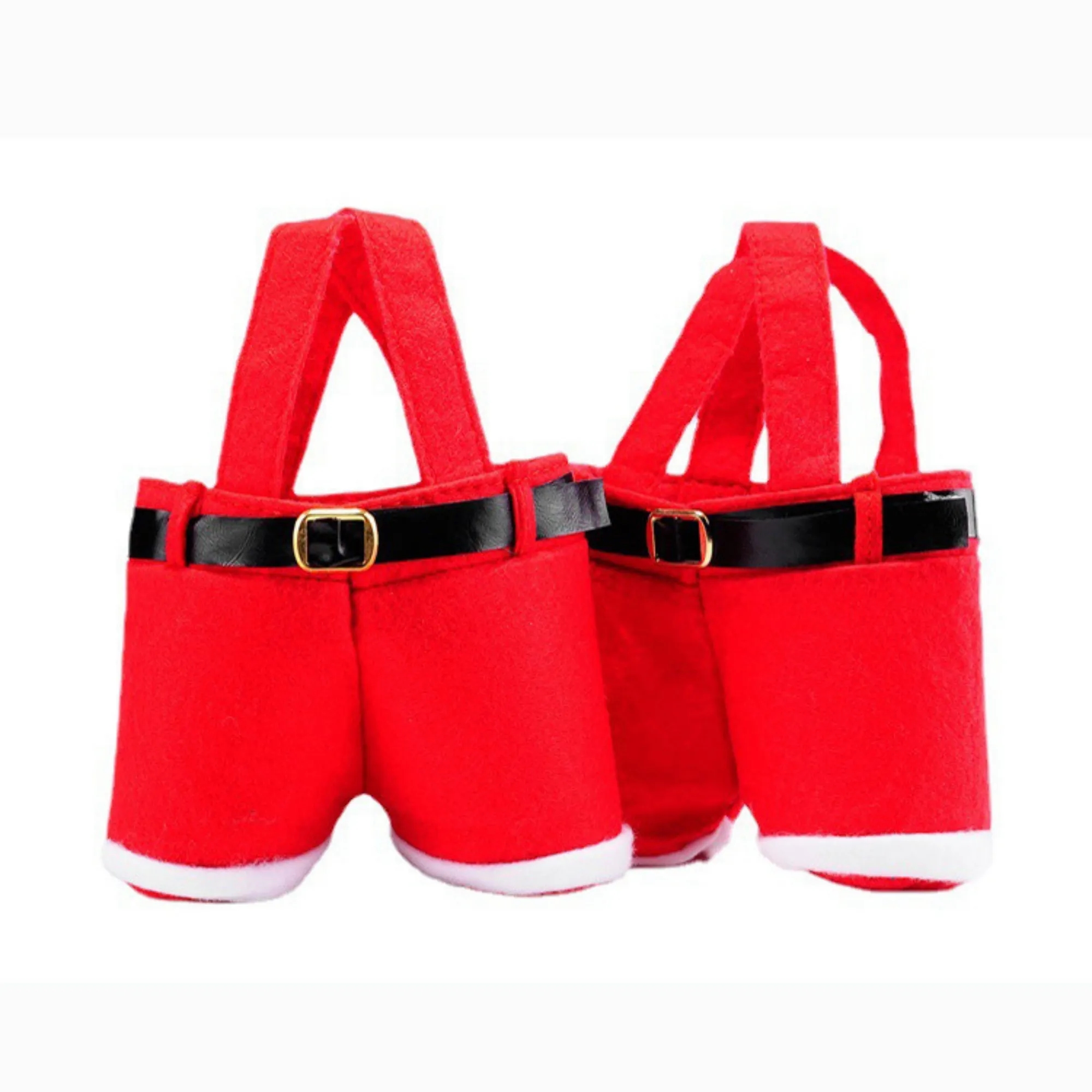 Christmas Decoration Santa Pants Style Lovely Bag 4