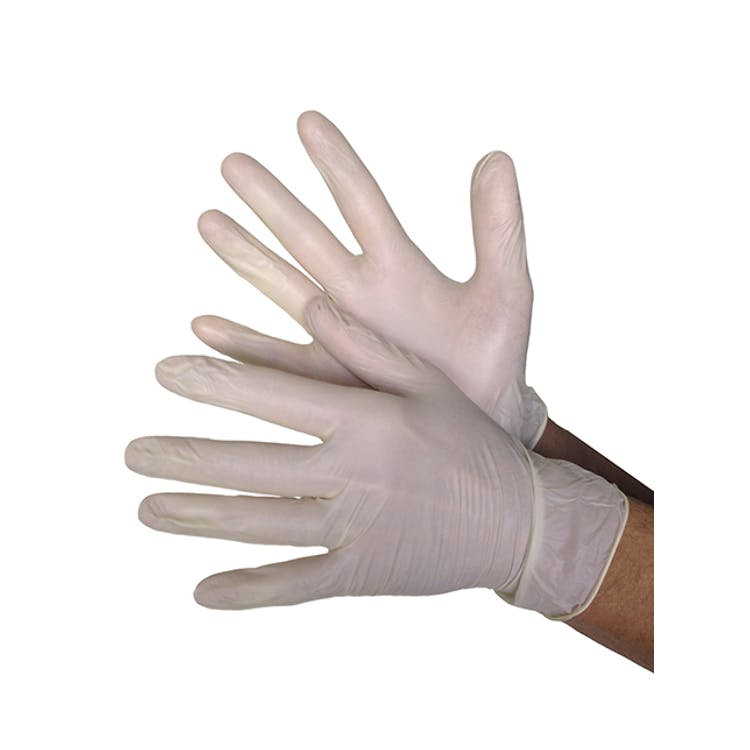 Medical Grade Vinyl Gloves - White Medium 2