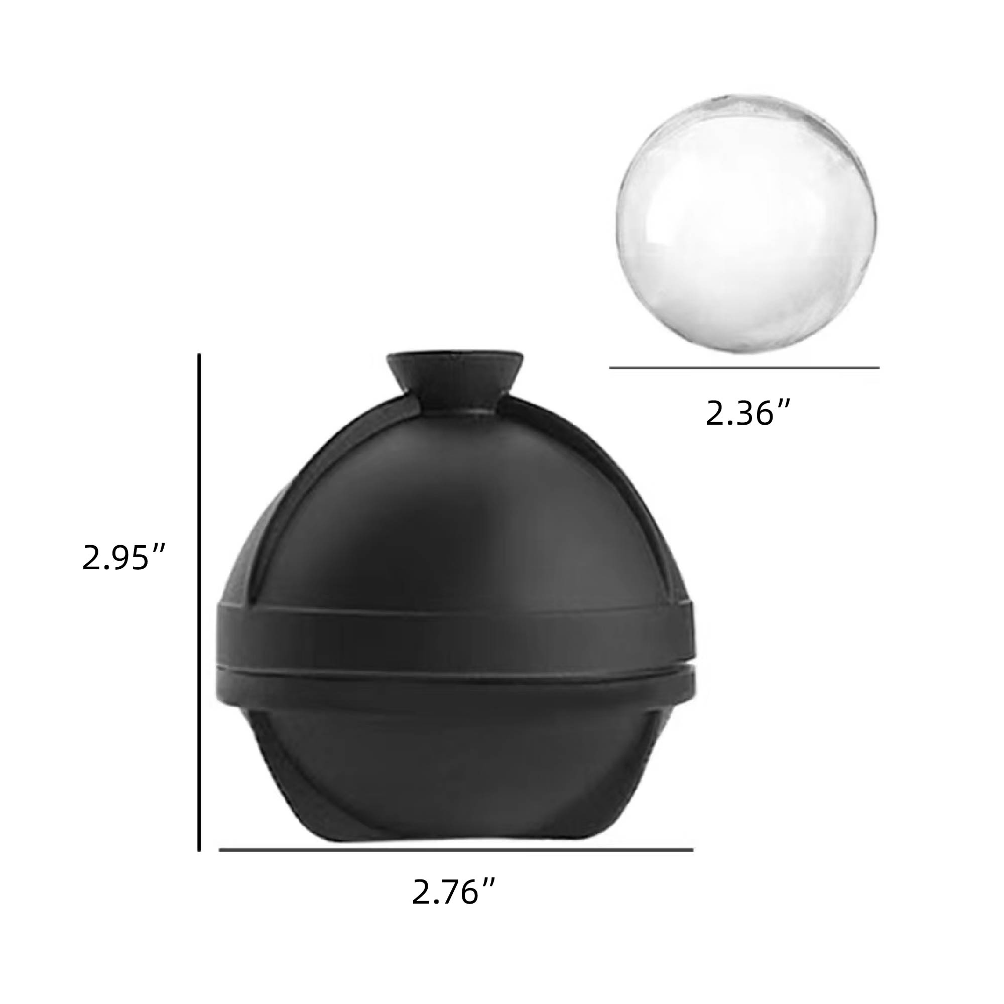 MOQ 10 pcs Silicone Large Ice Ball Mold 2