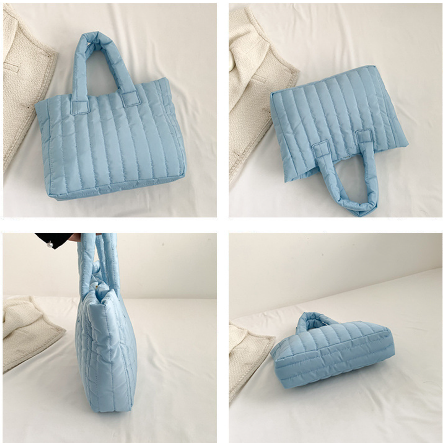 Puffer Purses Lightweight effortlessly outfit Women Tote Bag 11