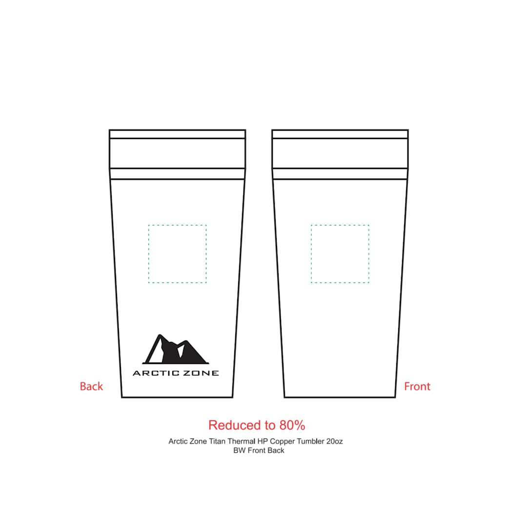 Arctic Zone® Titan Thermal HP® Copper Tumbler 20oz 21
