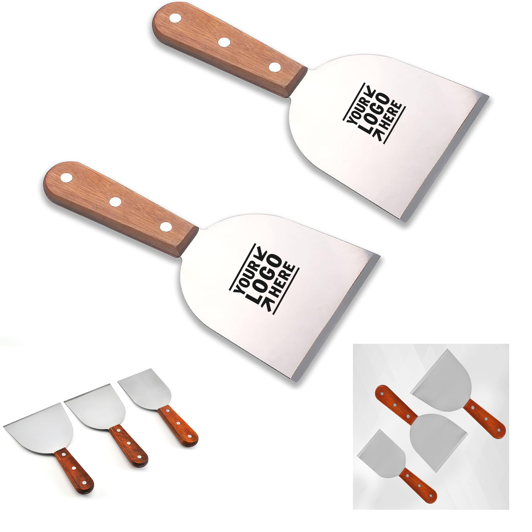 Stainless Steel Grill Spatula Scraper 2