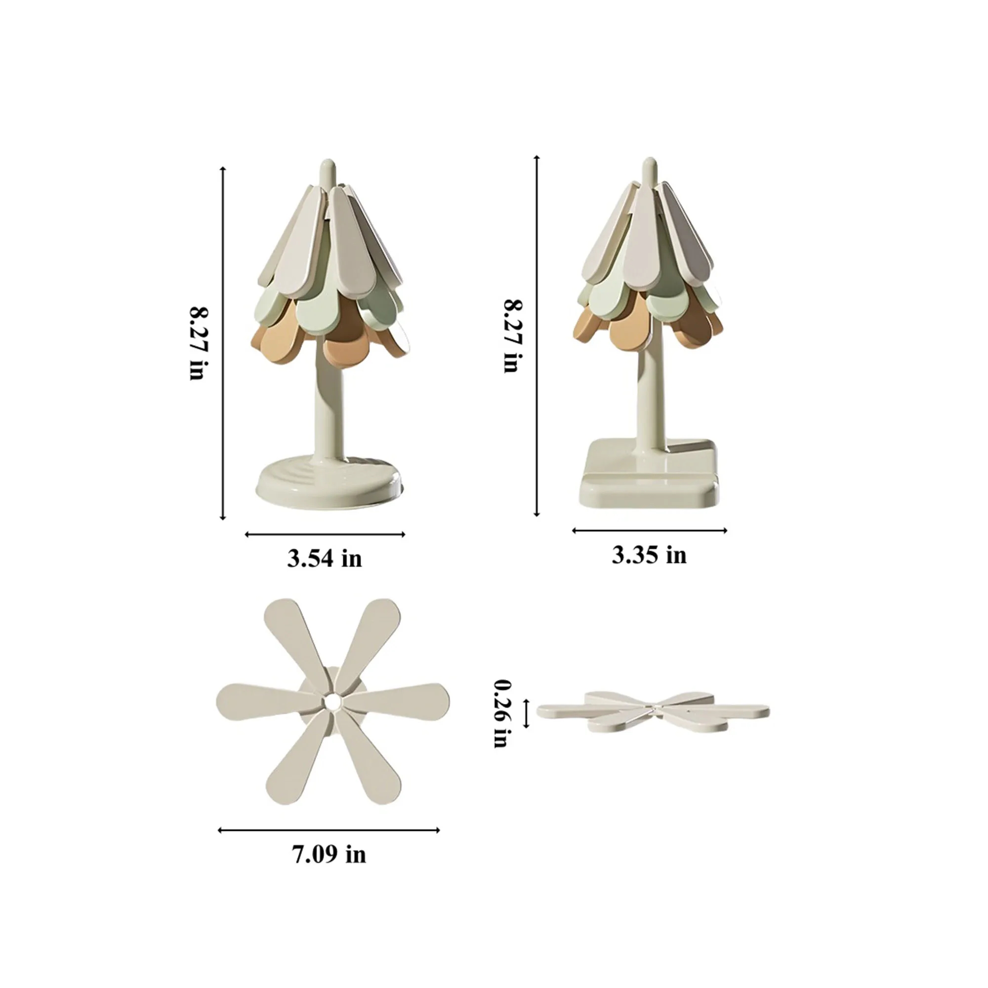 Creative Christmas Tree Silicone Insulated Placemat 2