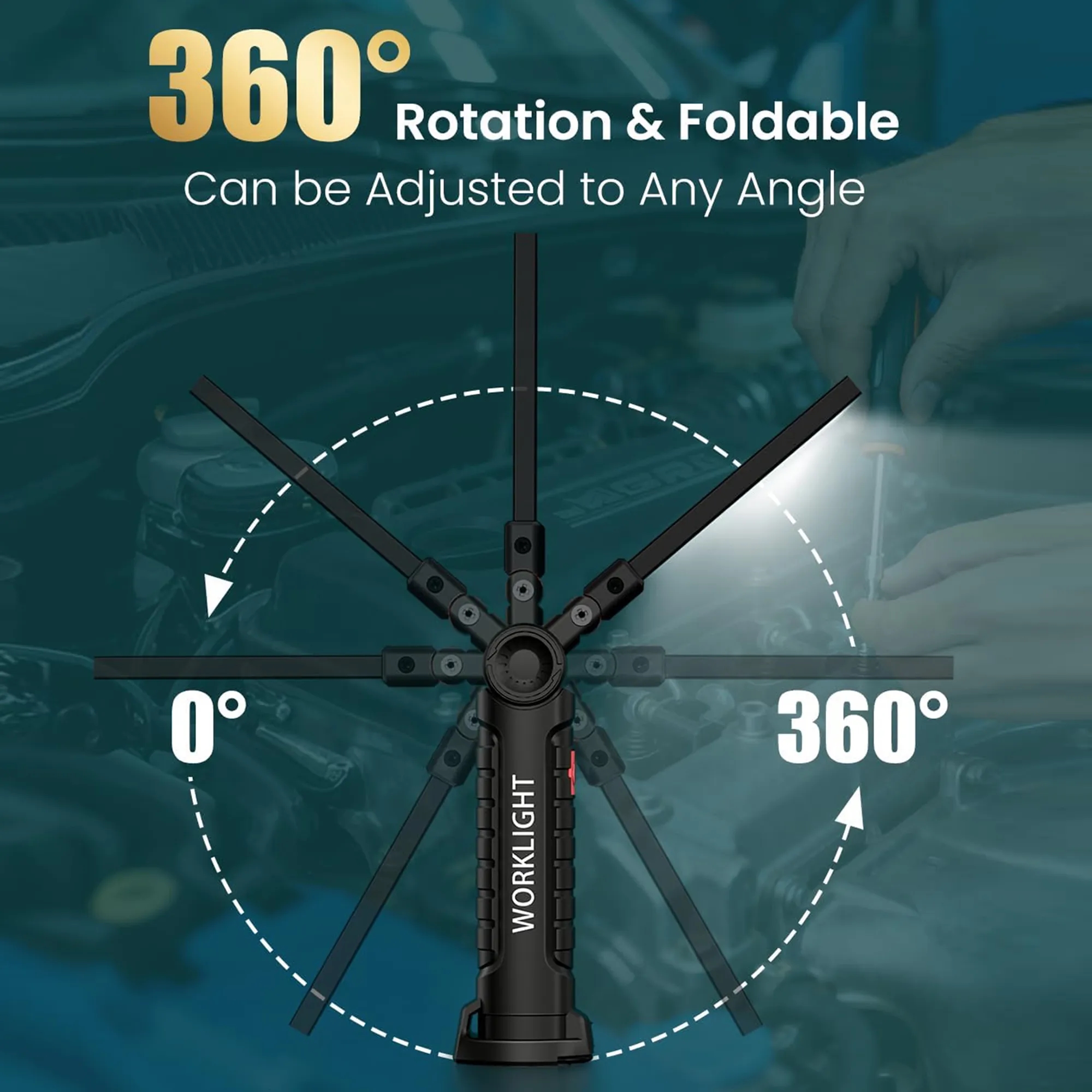 Multi-Function Foldable LED Work Light 4