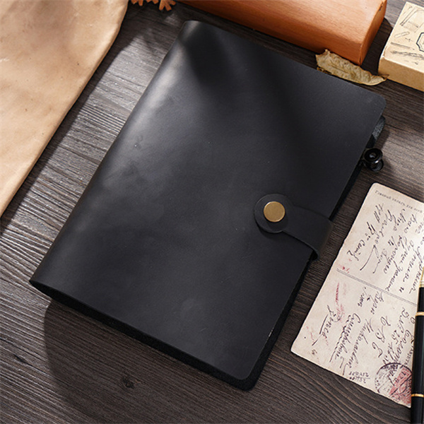A5 Leather Retro Loose-Leaf Notebook 9