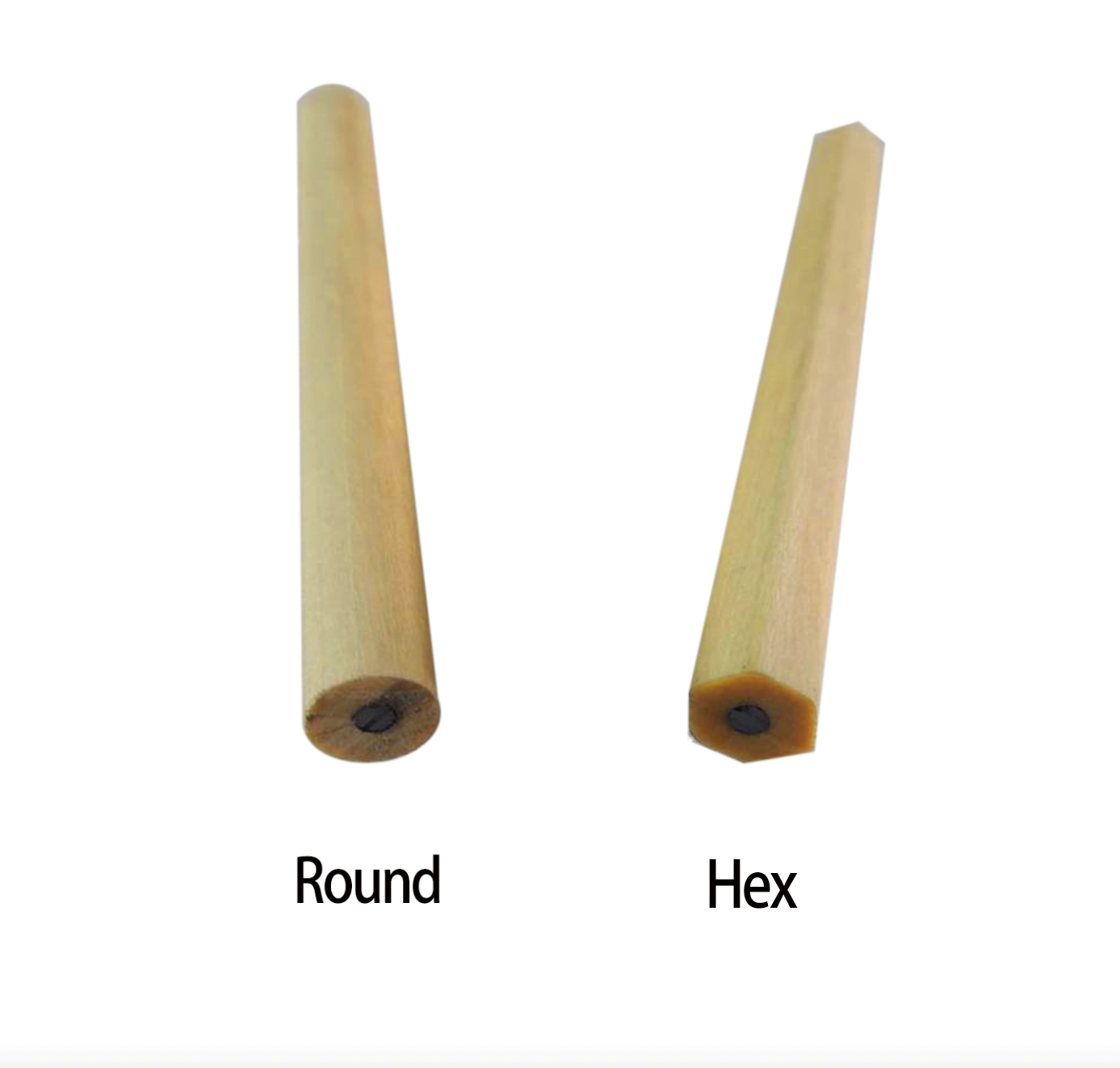 Hex/Round Wooden Golf Pencil 5