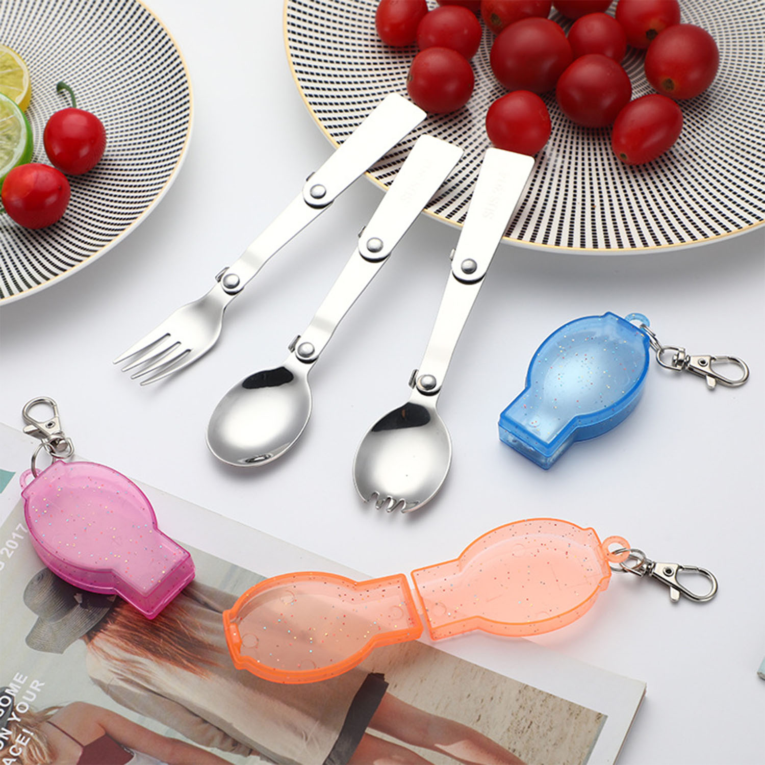 Portable Folding Stainless Steel Spoon 6