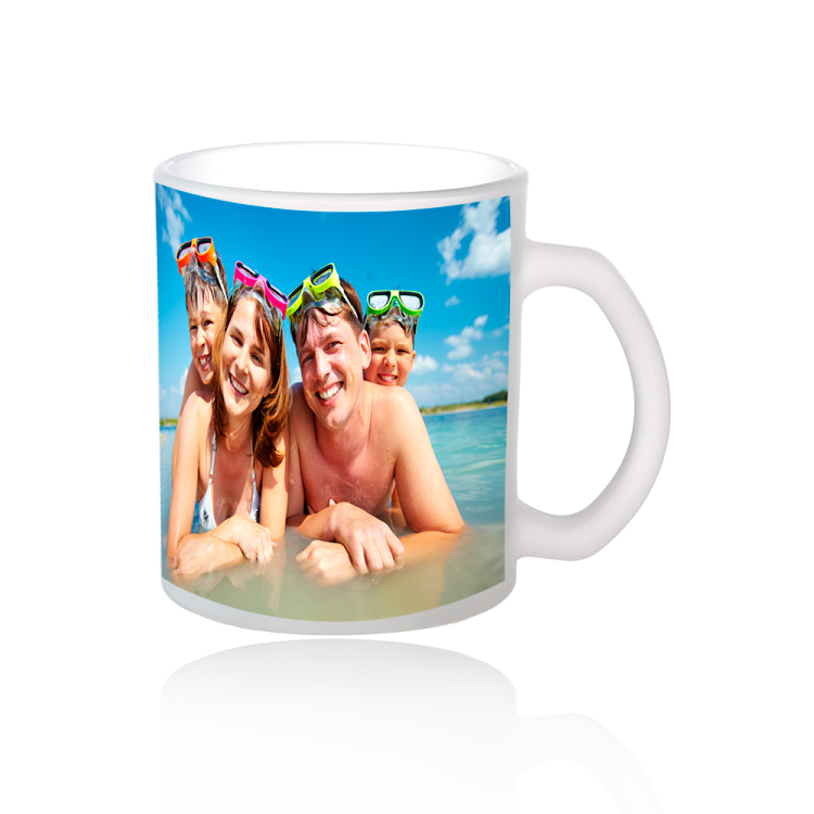 11.5 oz Full Color Frosted Glass Coffee Mug 3
