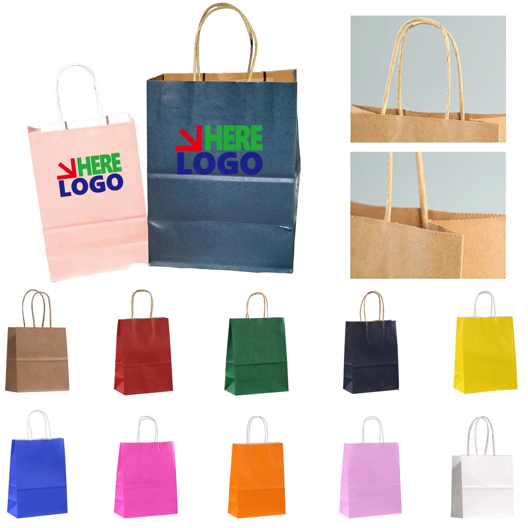 Kraft Paper Gift Handbags 3
