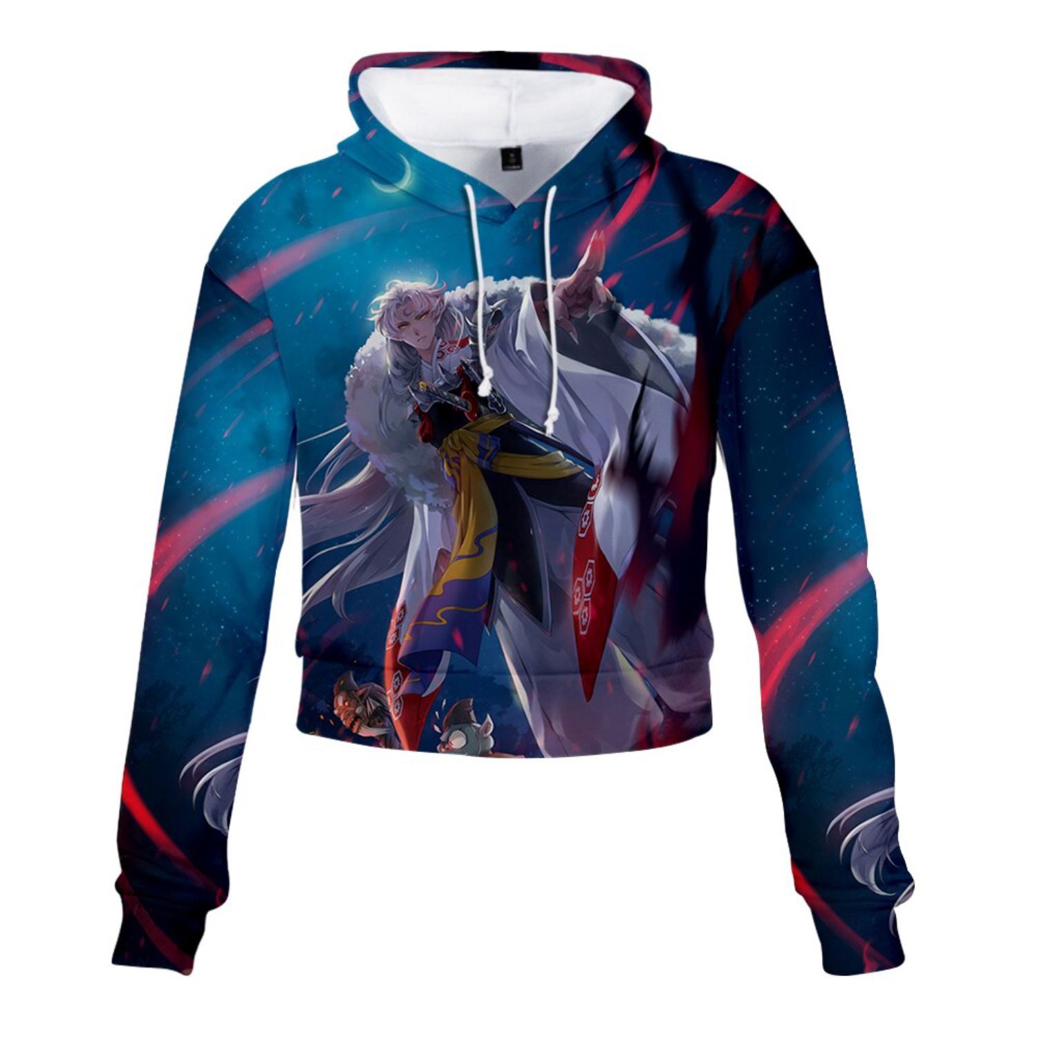 Women's 250 GSM Comfort Fleece Sublimation Midriff Hoodie 3