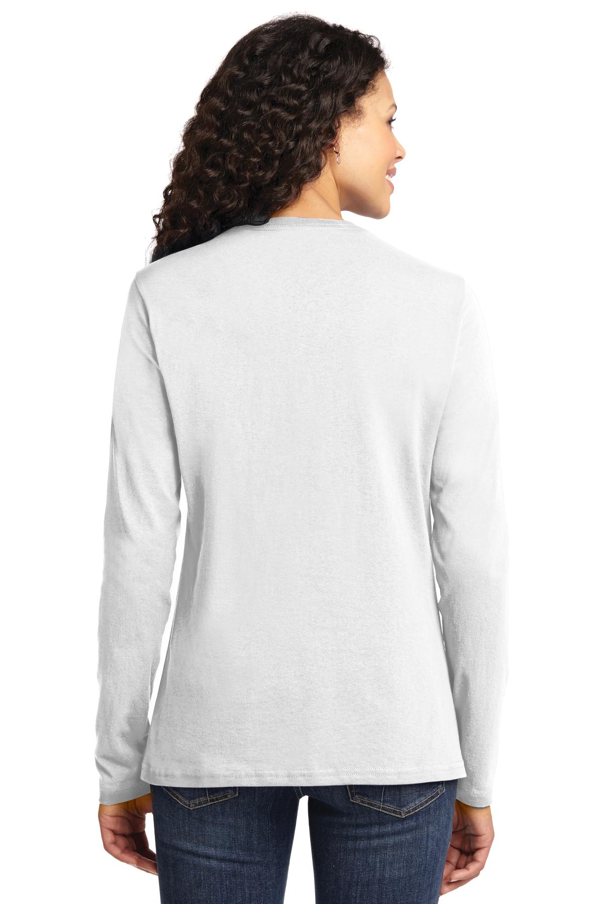 Port & Co Women's Long Sleeve Core Cotton Tee. LPC54LS 23