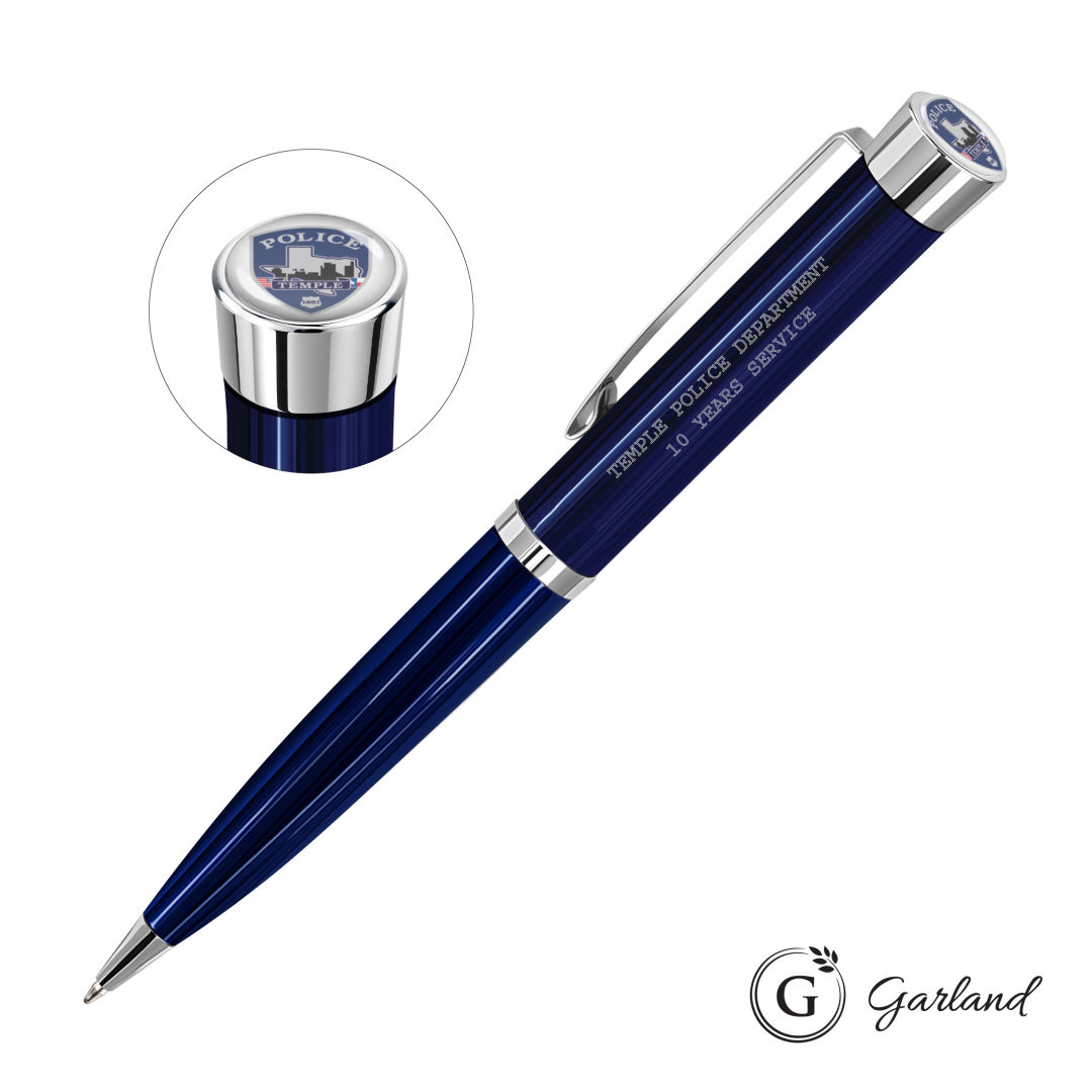 Garland® Executive Custom Color Ballpoint Twist Pen - Chrome