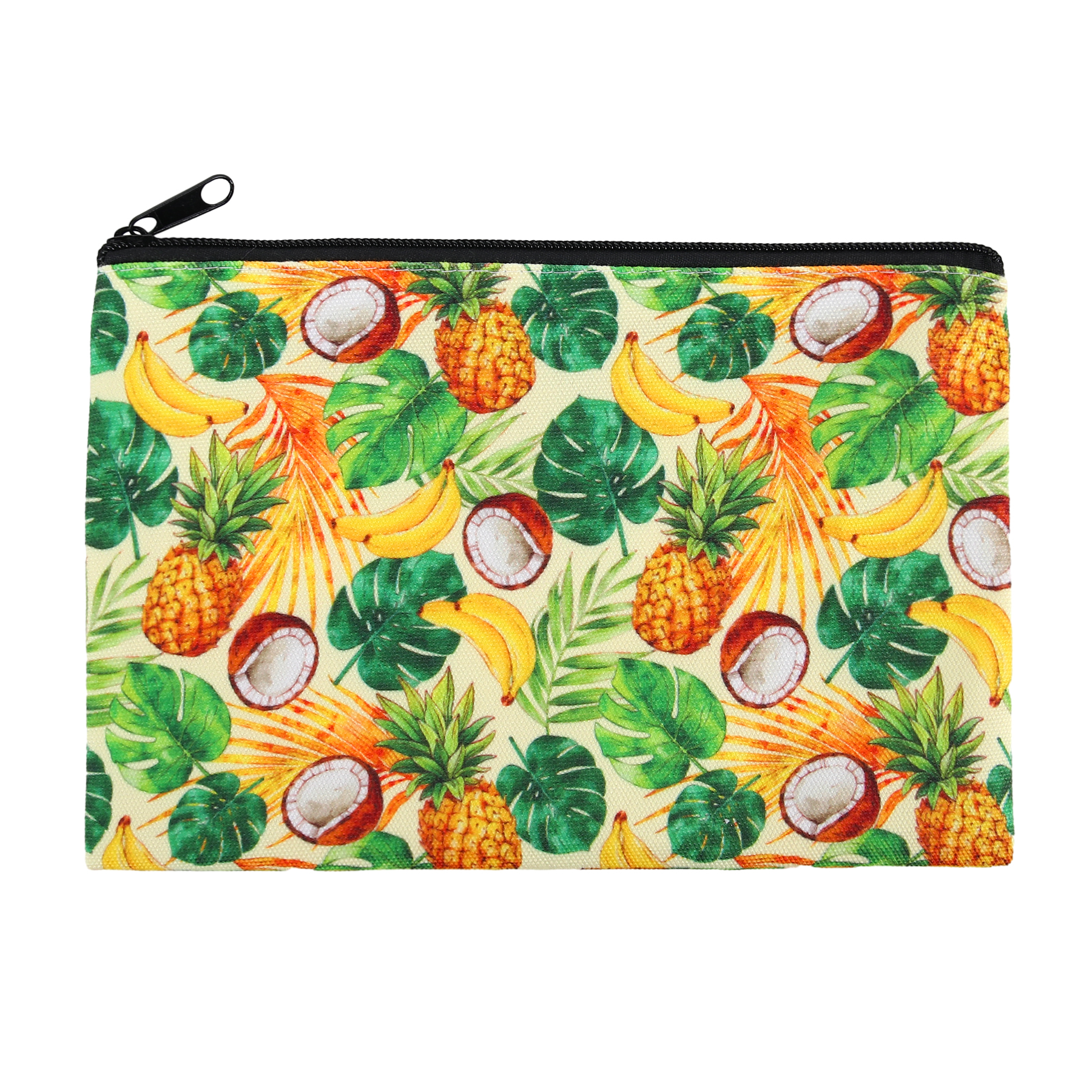 Full Color Sublimation Canvas Zipper Pouch For Makeup, Toiletries & Tech Accessories 6