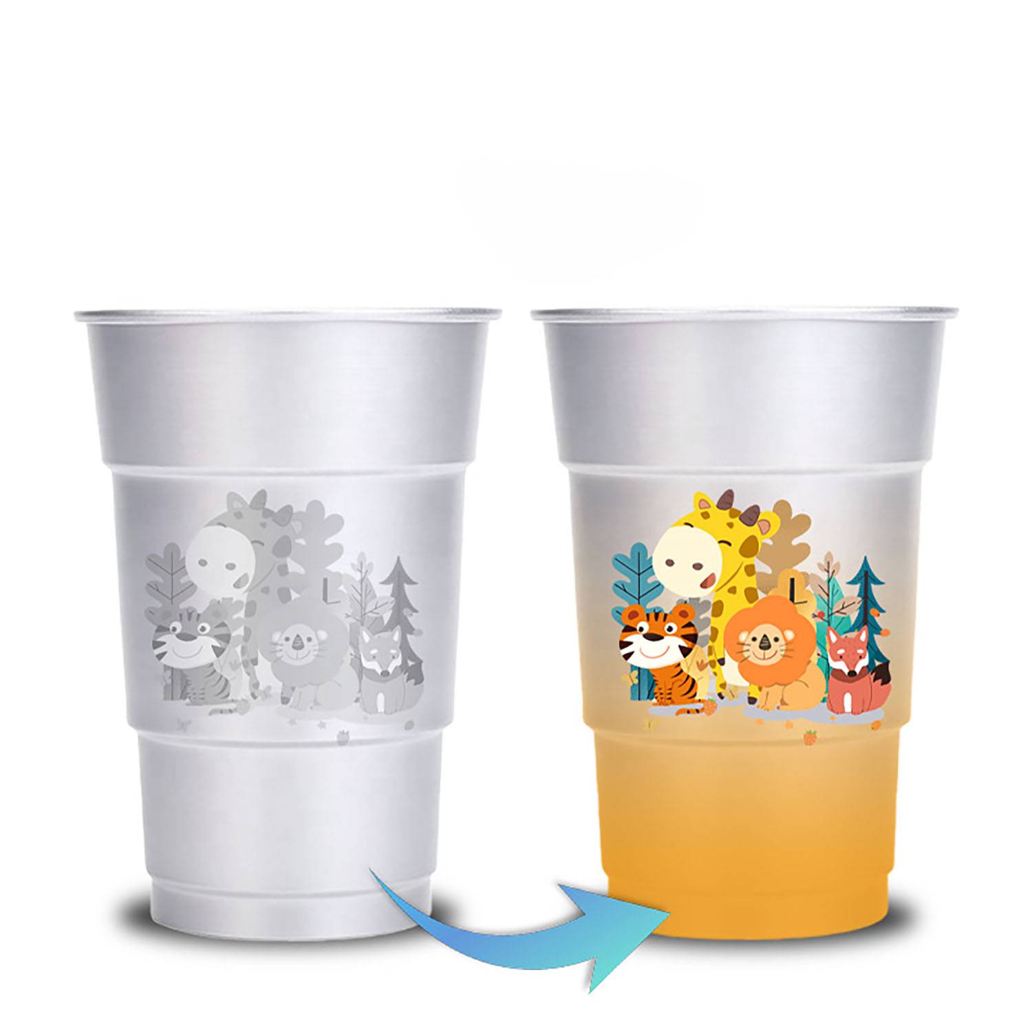 Temperature Sensitive Color-Changing Cup 7