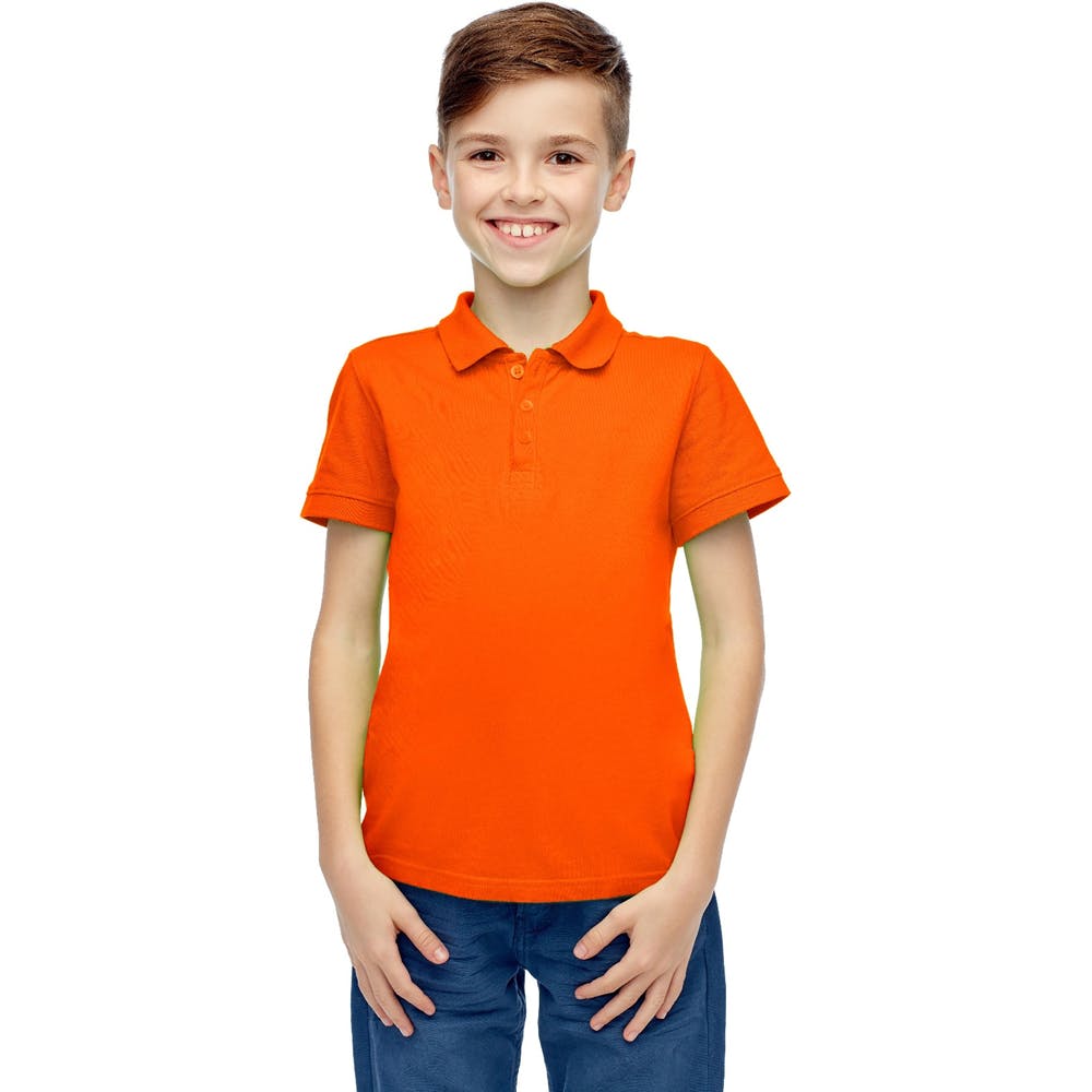 Toddlers Uniform Polo Shirts - Orange Short Sleeve Size 2T - 4T 2