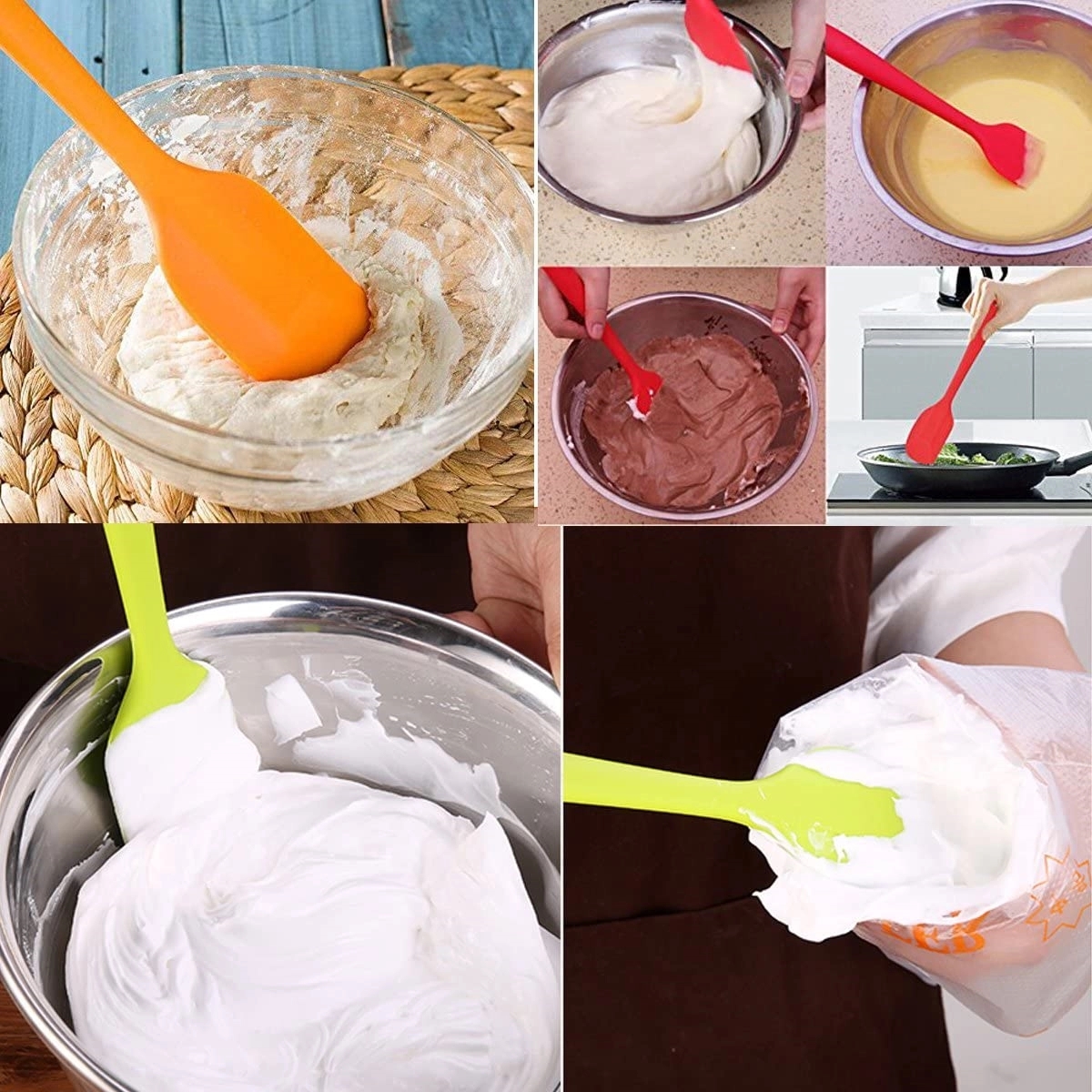 Small Silicone Spatula Seamless One Piece Design 3