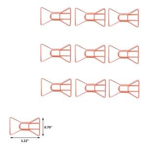 Bow Tie Shaped Paper Clips in Tin Box 9