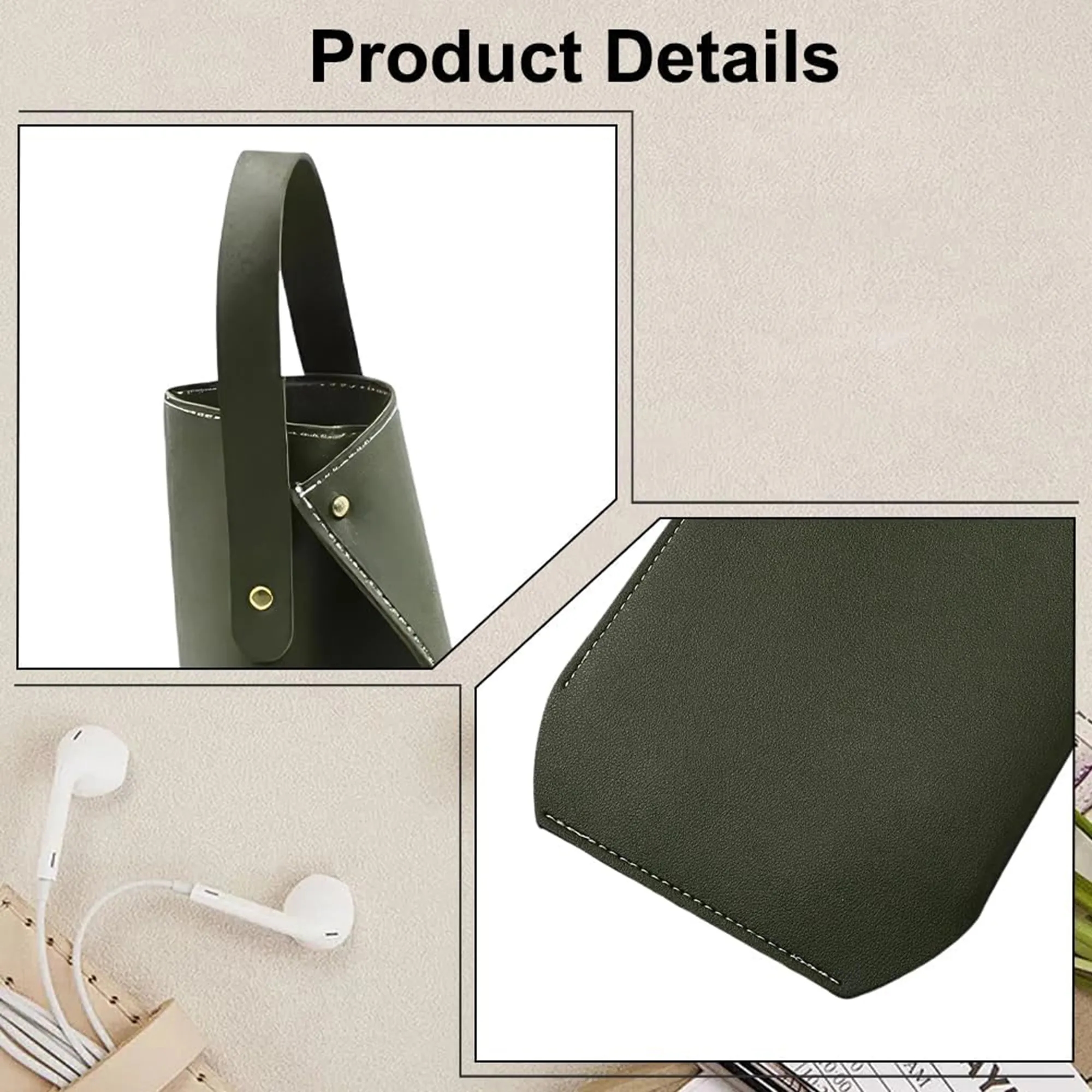 Leather Wine Gift Bag with Handle 3