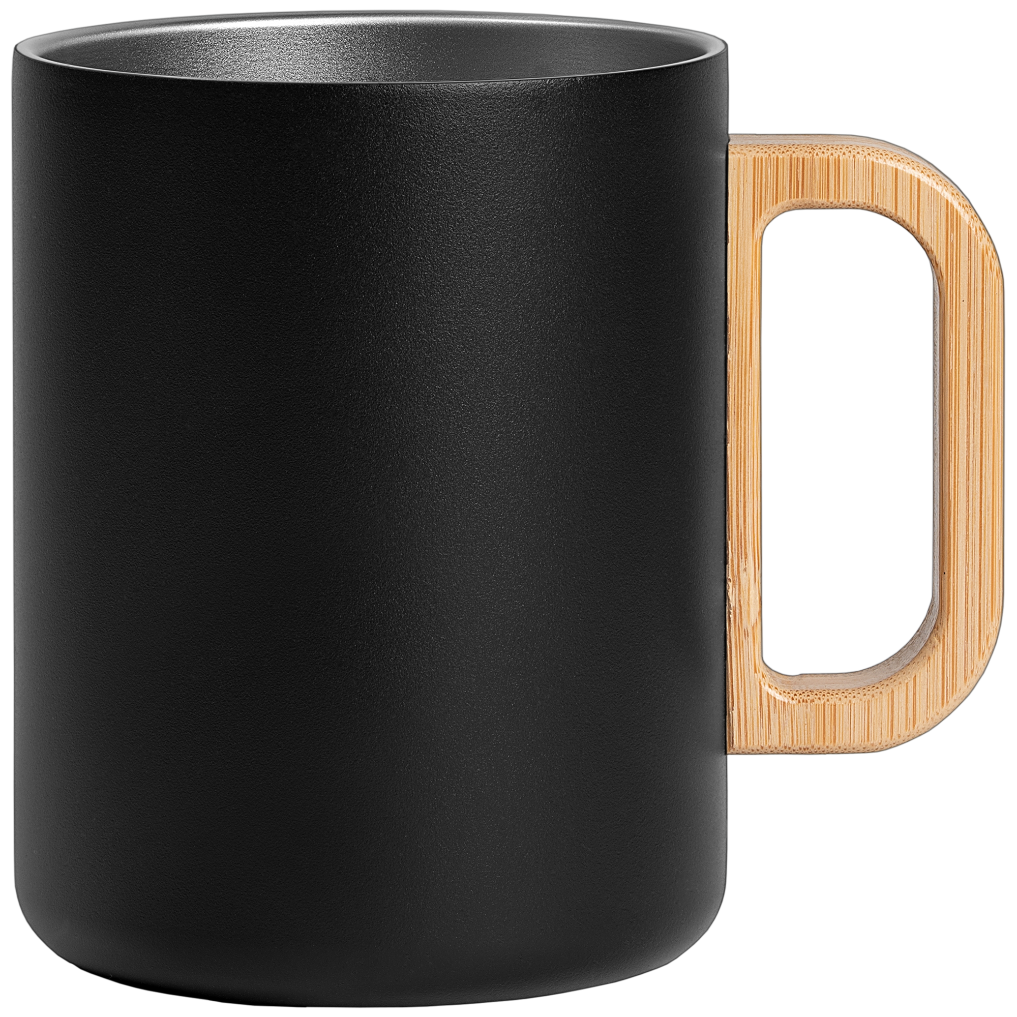 Vancouver - 18 oz. Stainless Steel Double Wall Mug with Bamboo Handle 8