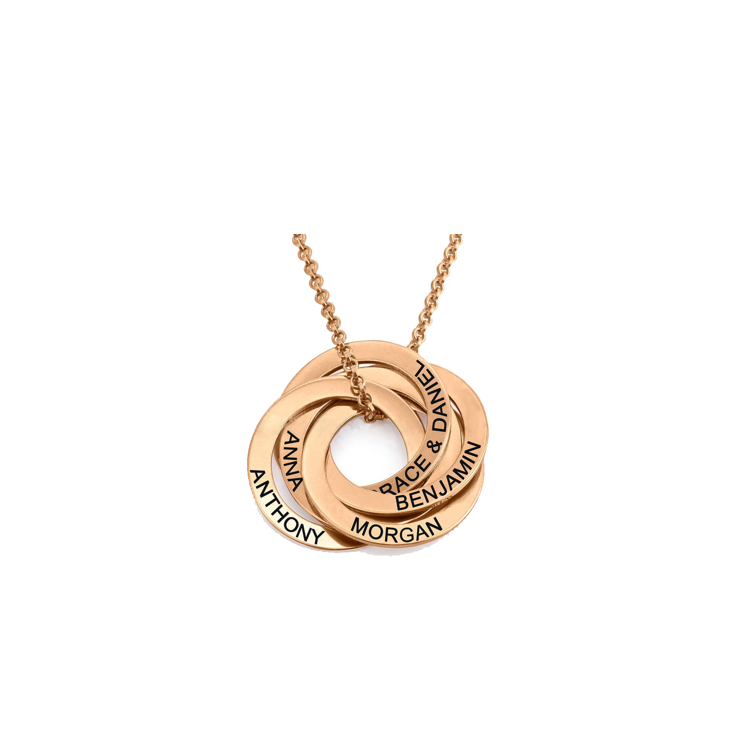 Personalized Russian Ring Engraved Name Necklace 7