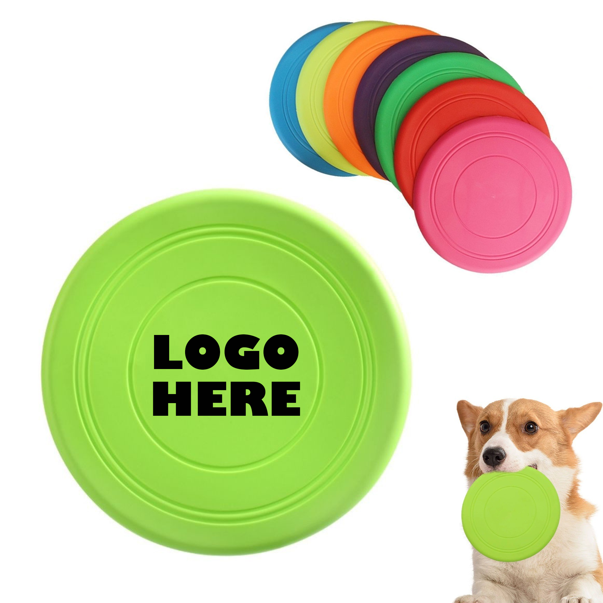 Soft Rubber Flight Disc With Customizable Logo 3