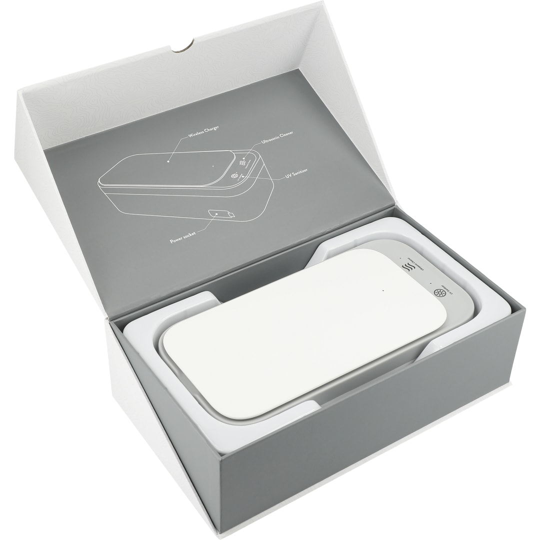 Ultrasonic Cleaner Wireless Charging UV Sanitizer 50