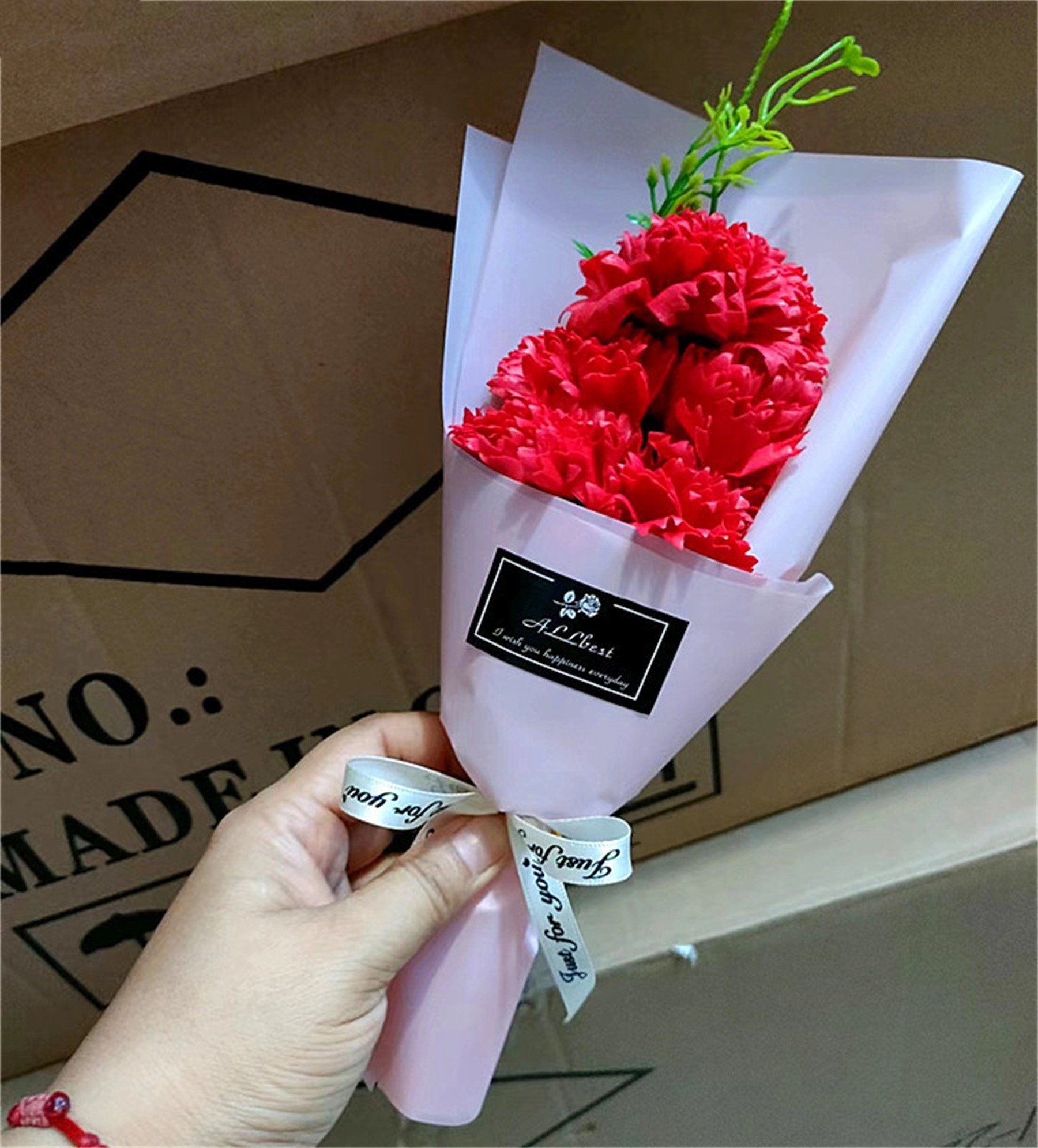 Soap Carnation Bouquet for Mother's Day 2