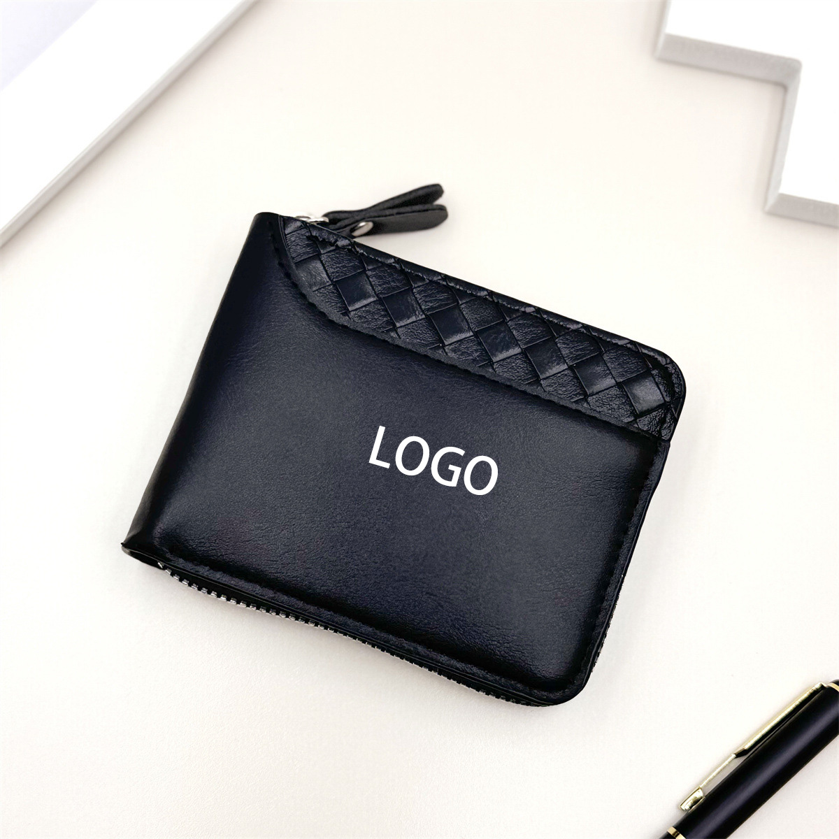 Elegant Black Leather Wallet 1