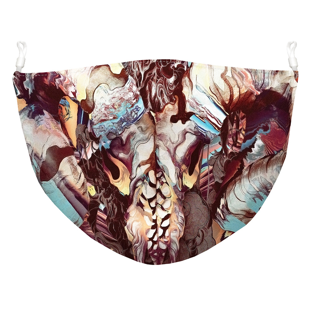 2-ply Sublimated Adults 3D Face Mask with Filter Pocket 9