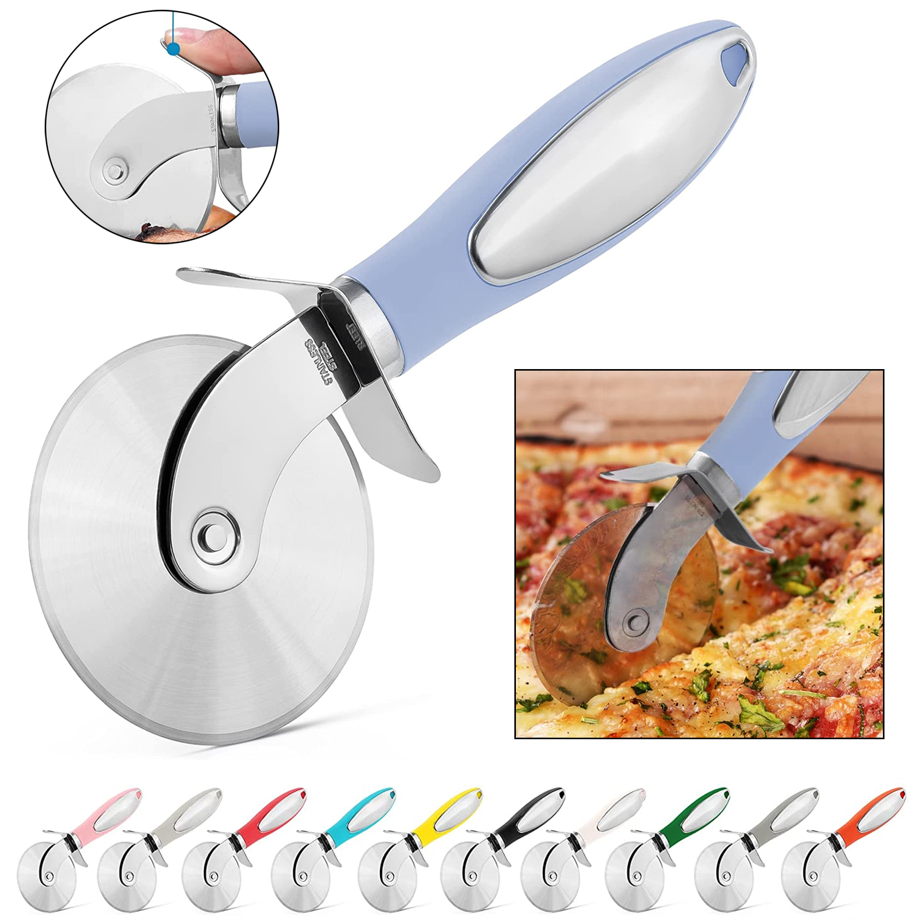 Premium Stainless Steel Pizza Slicer 1