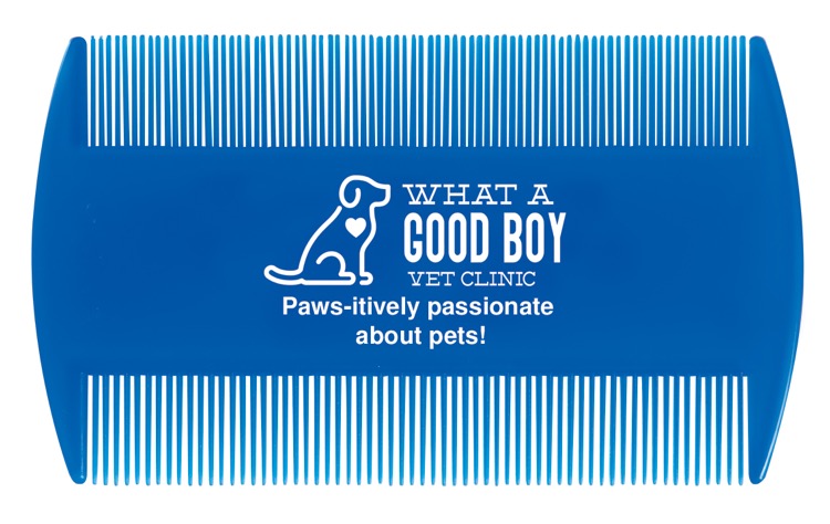 Blue Flea Comb (3" x 2.063")