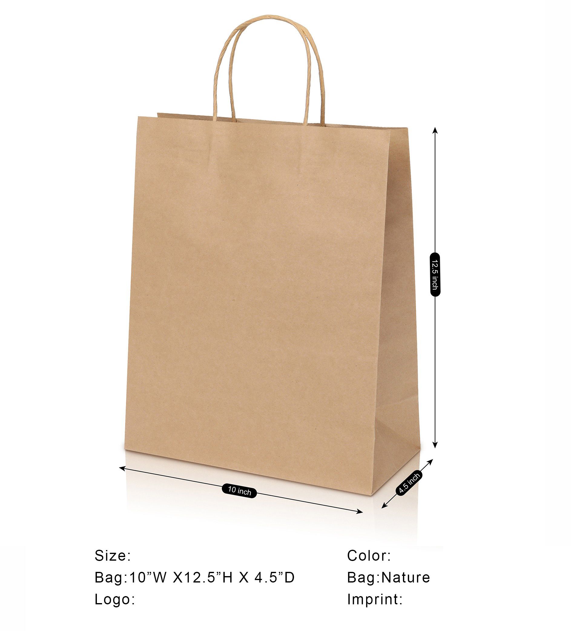Twisted Handle Kraft Shopper Bag 2