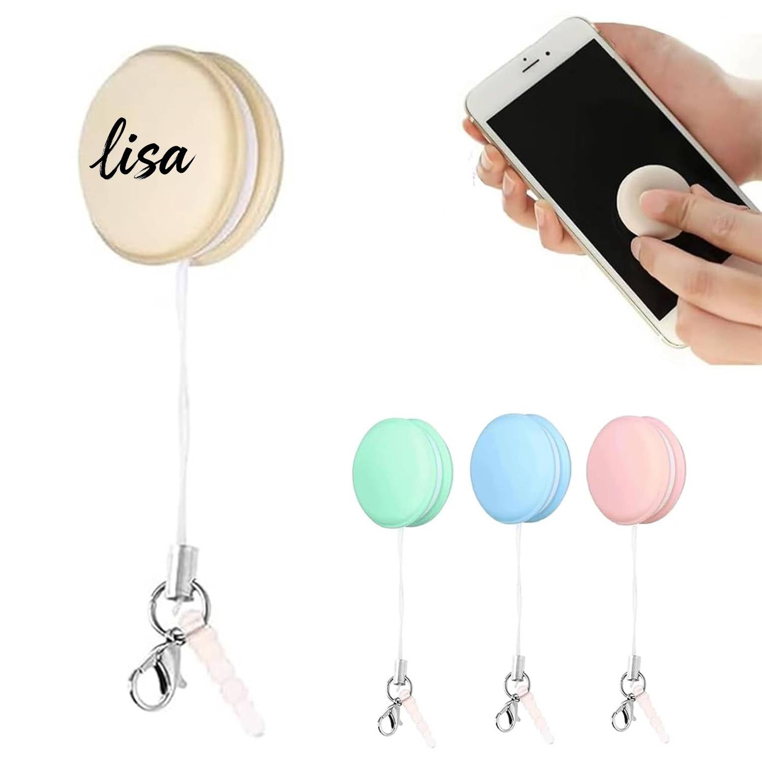 Mini Plastic Portable Screen Cleaning Cloth Keychain 2