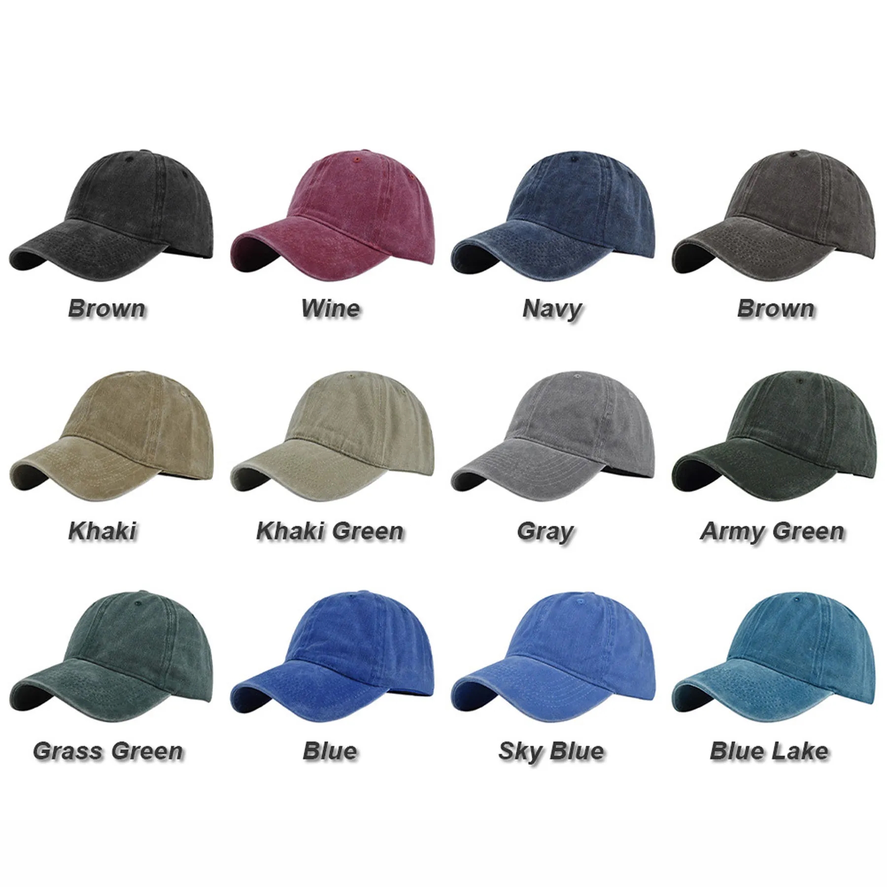 Solid Color Baseball Cap 7