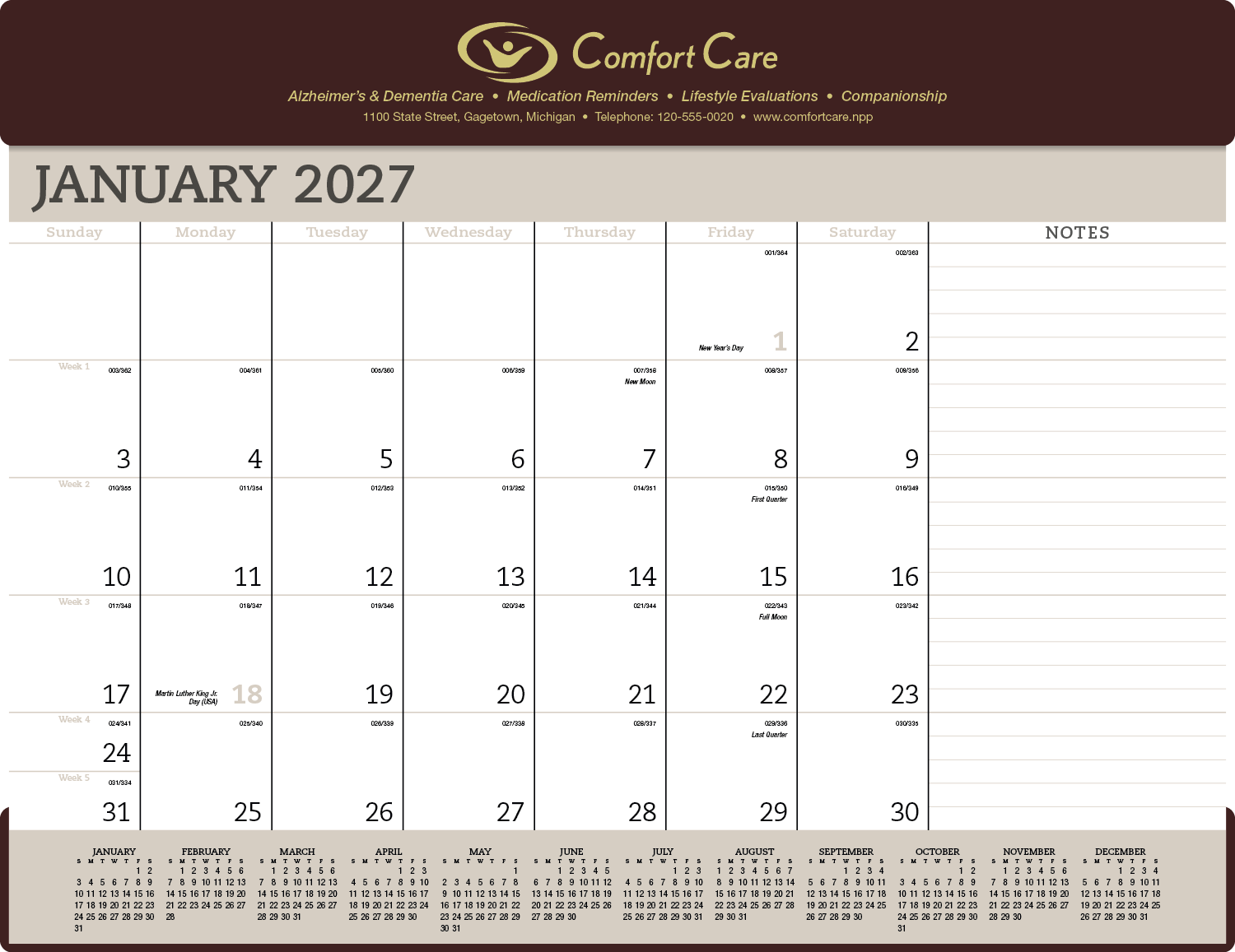 Triumph® Calendars Vinyl Desk Pad 33