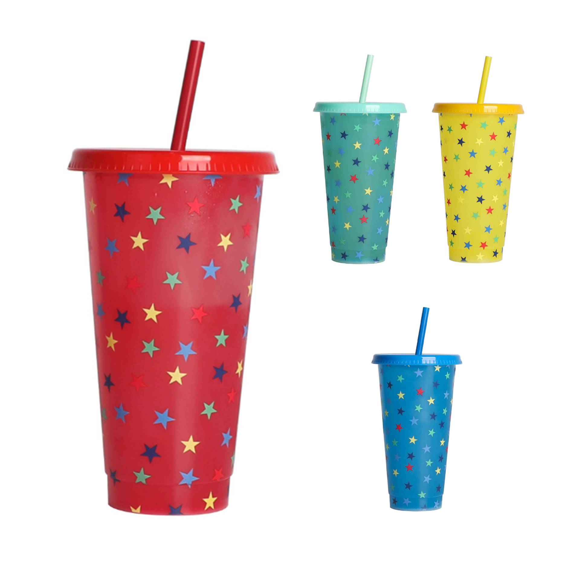 Color Changing Stadium Cup w/Straw & Lid 3
