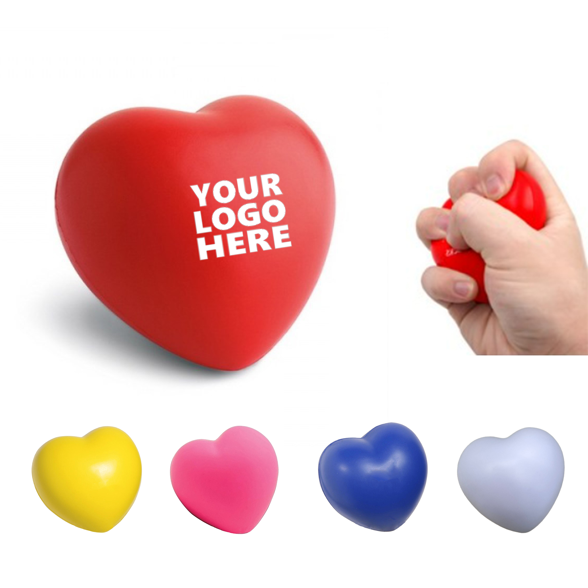 Valentine's Day Heart Stress Balls MOQ 100 2