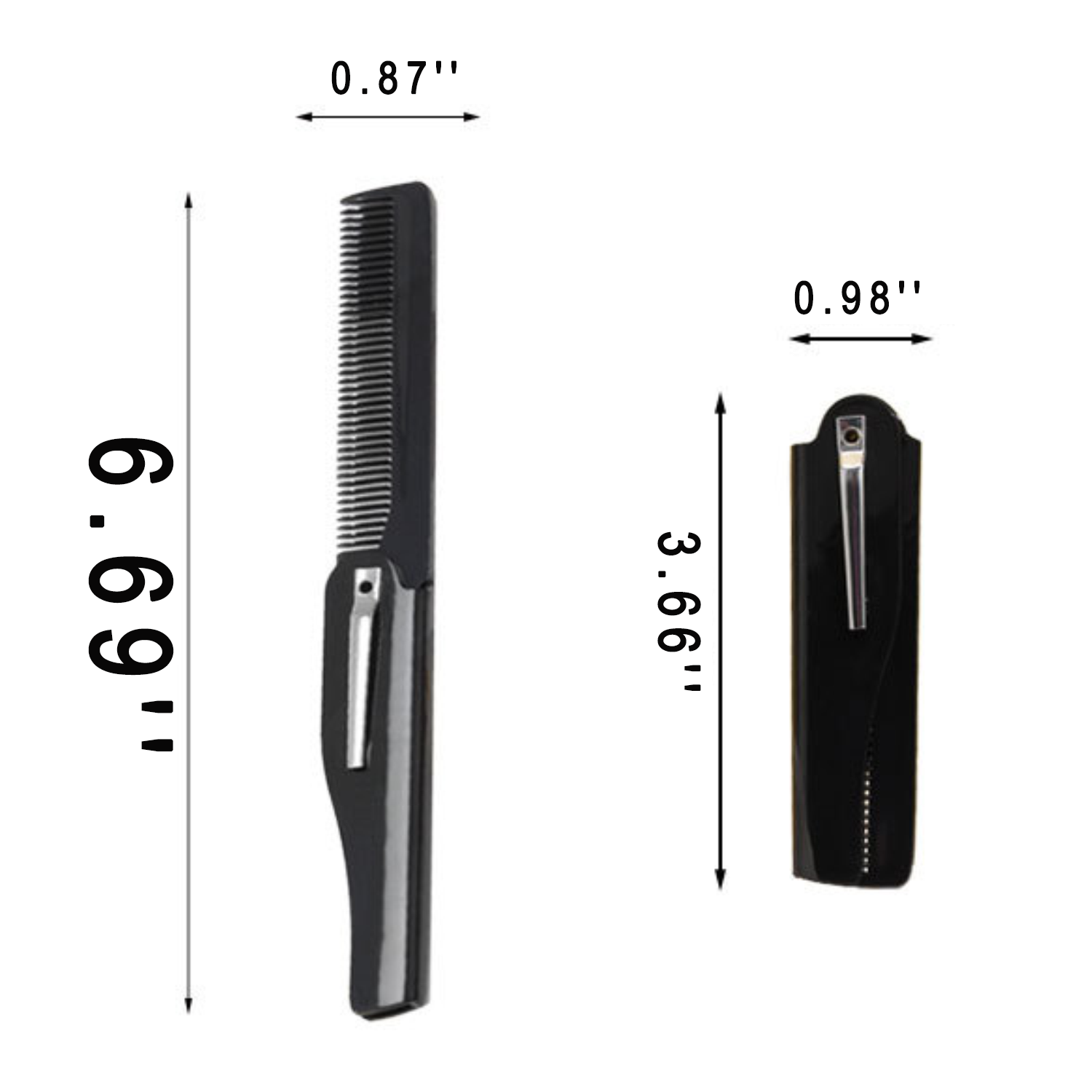 Collapsible Travel Hair Care Comb 4