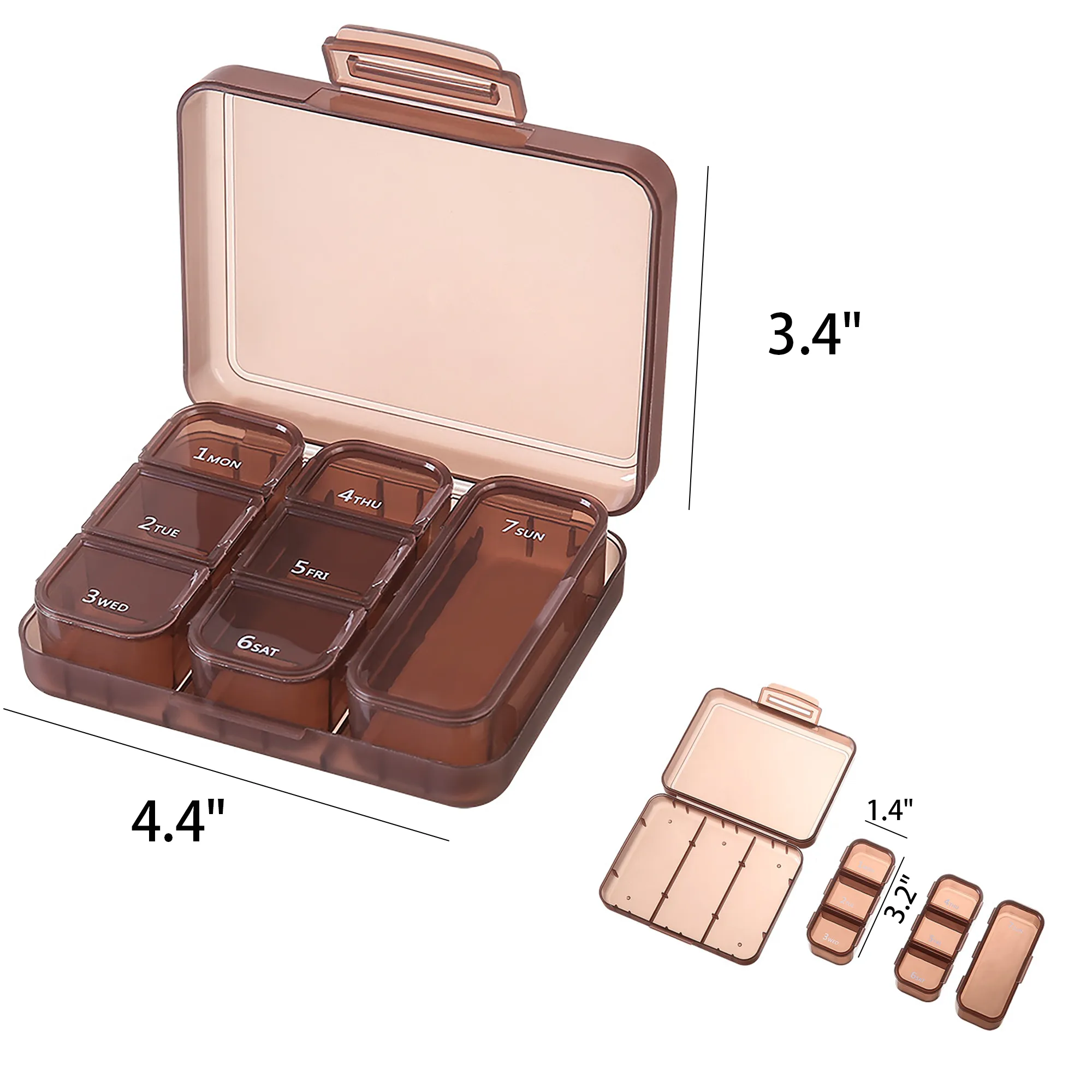 Fashionable Transparent Pill Box 2