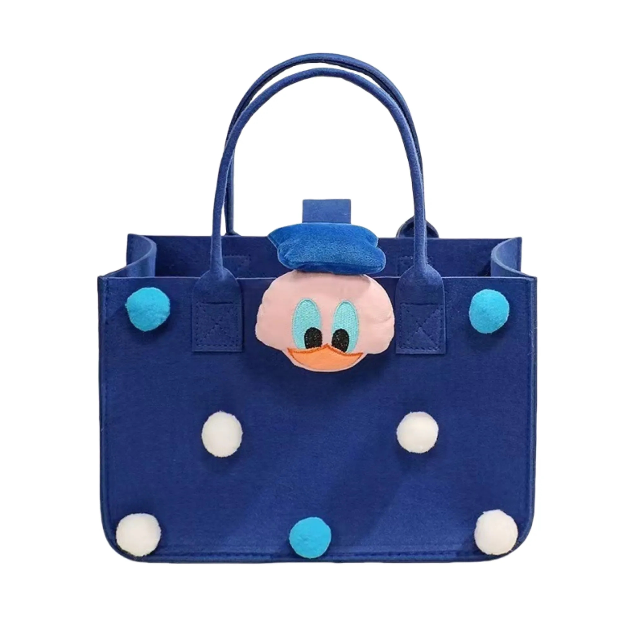 Large Capacity Shopping Tote Felt Bag, custom tote bag with logo imprint 2